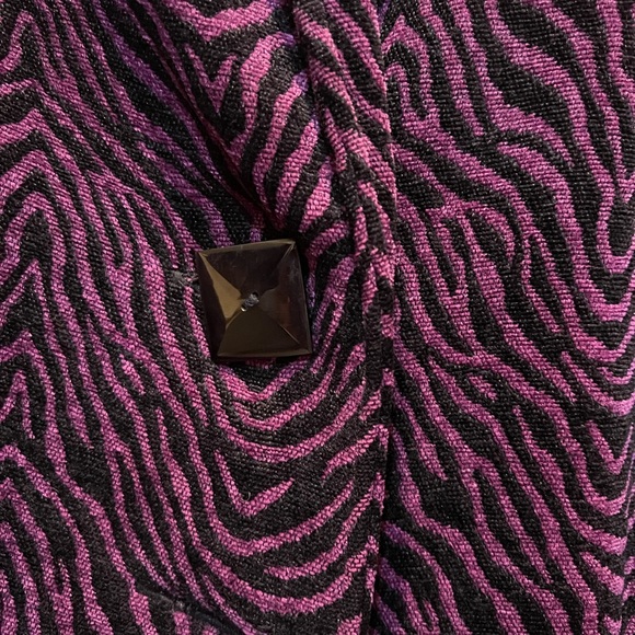 Painted Pony Jacket  purple and black zebra print. XL  perfect condition. - Picture 2 of 3